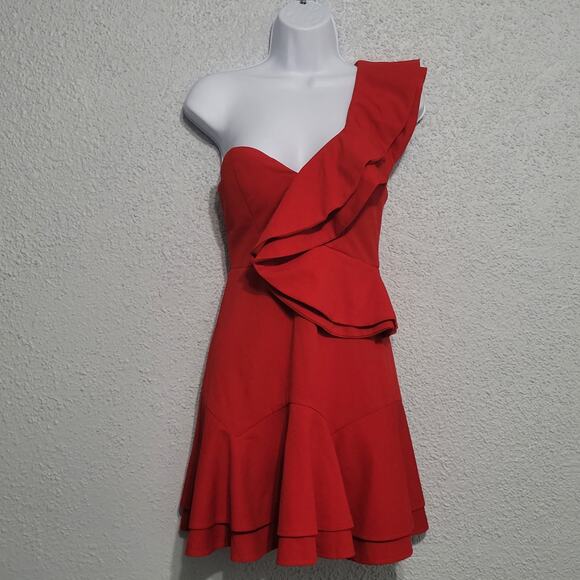 Morning Mist Womens Dress Size 8 Cocktail Occasion Event Prom Ruffle Rockabilly - Picture 1 of 10